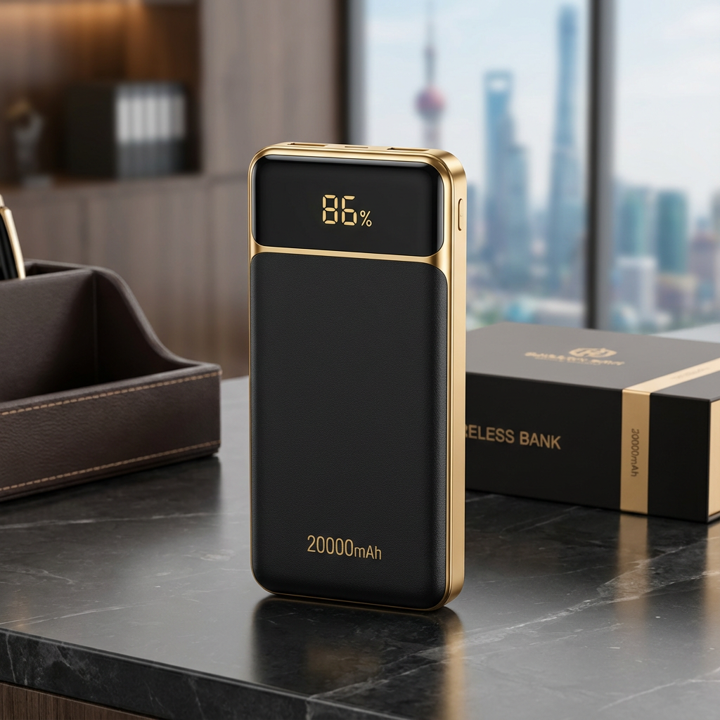 Wireless Power Bank 20000mAh with LED Display